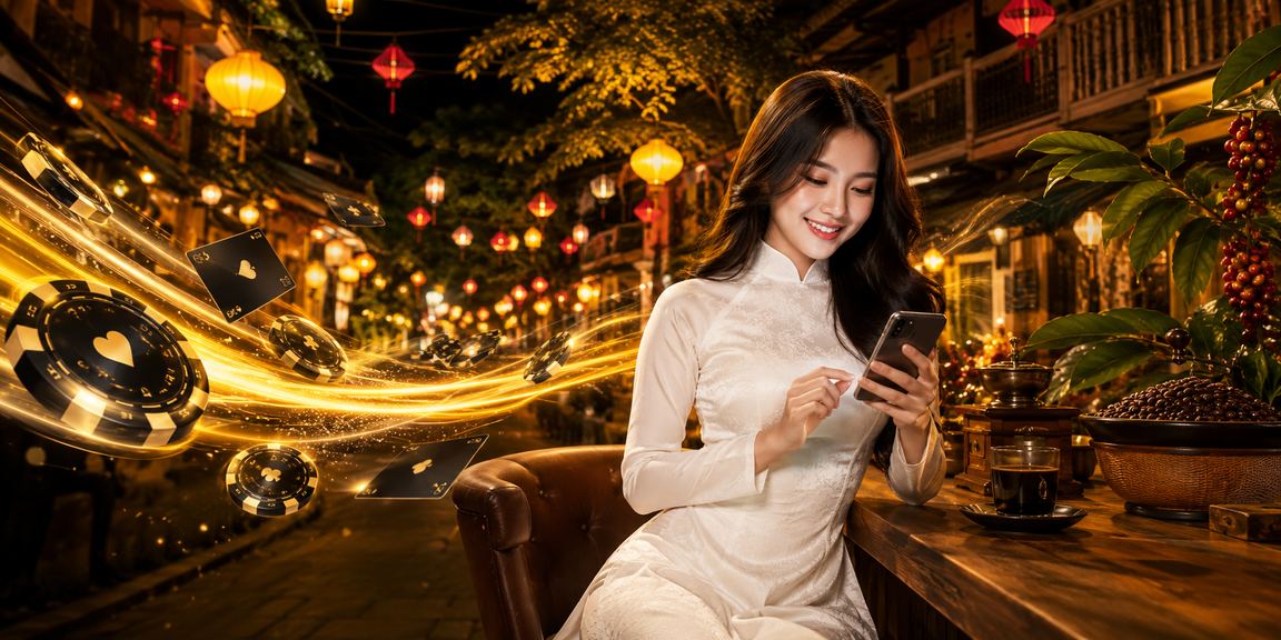 Người dùng Hà Nội truy cập sa3 trên điện thoại với áo dài