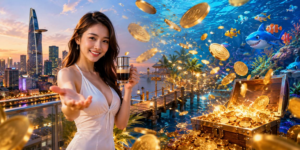 Người dùng Hồ Chí Minh uống cà phê và đăng ký tài khoản cá cược trực tuyến