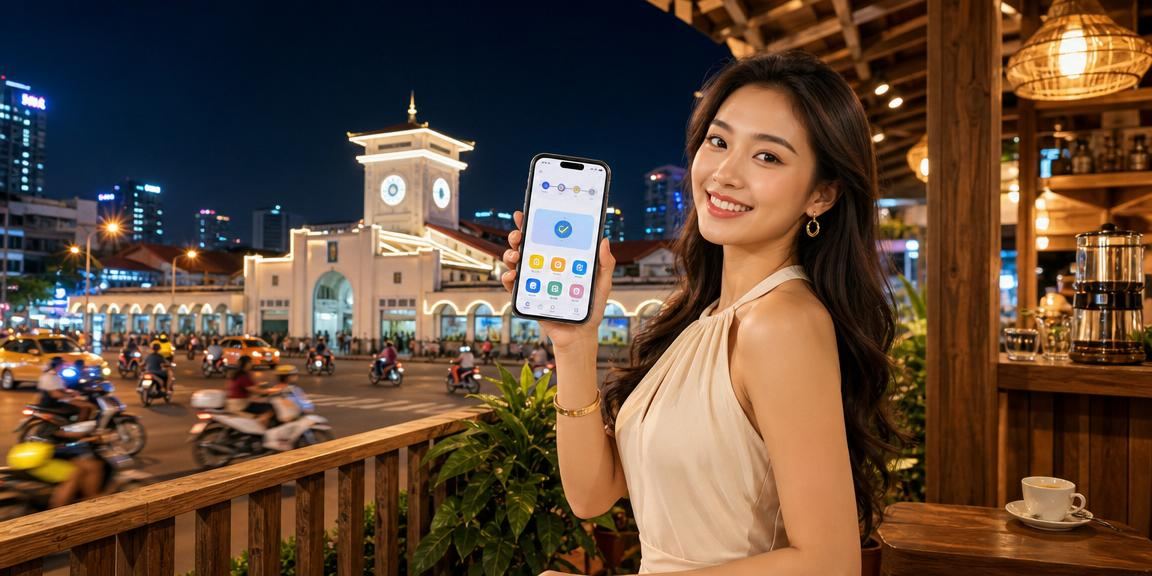 Người dùng tại TP. HCM chơi casino mobile và kiểm tra khuyến mãi qua điện thoại