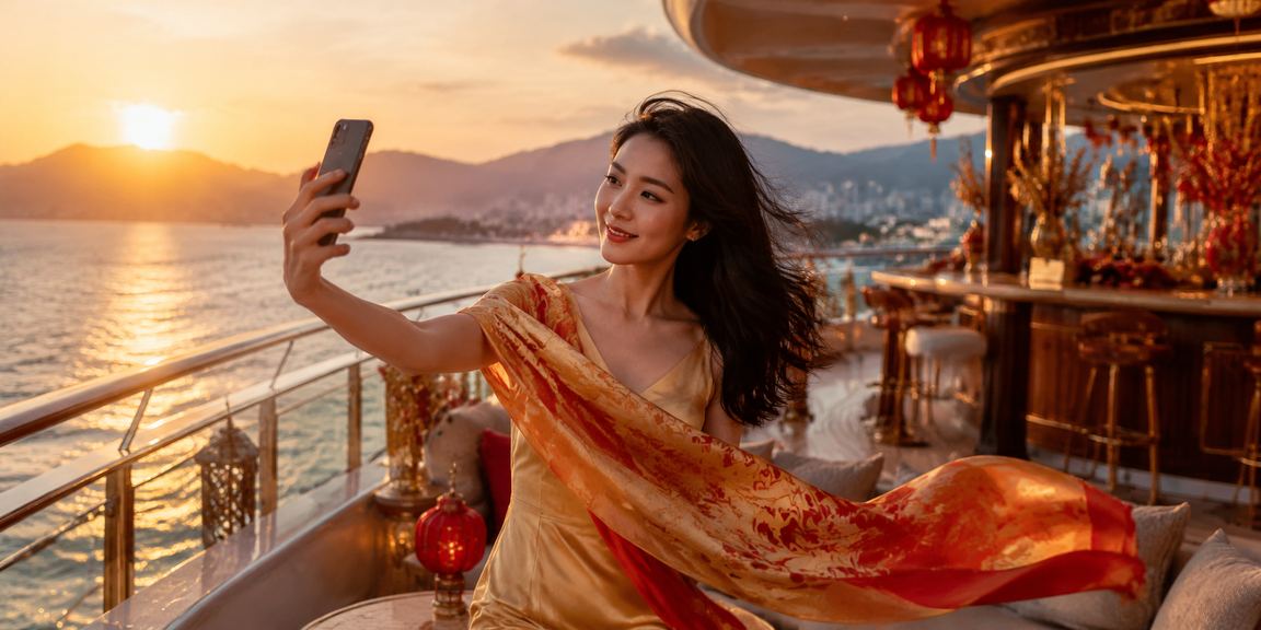 Người dùng tại bãi biển Nha Trang chơi casino trực tuyến trên điện thoại